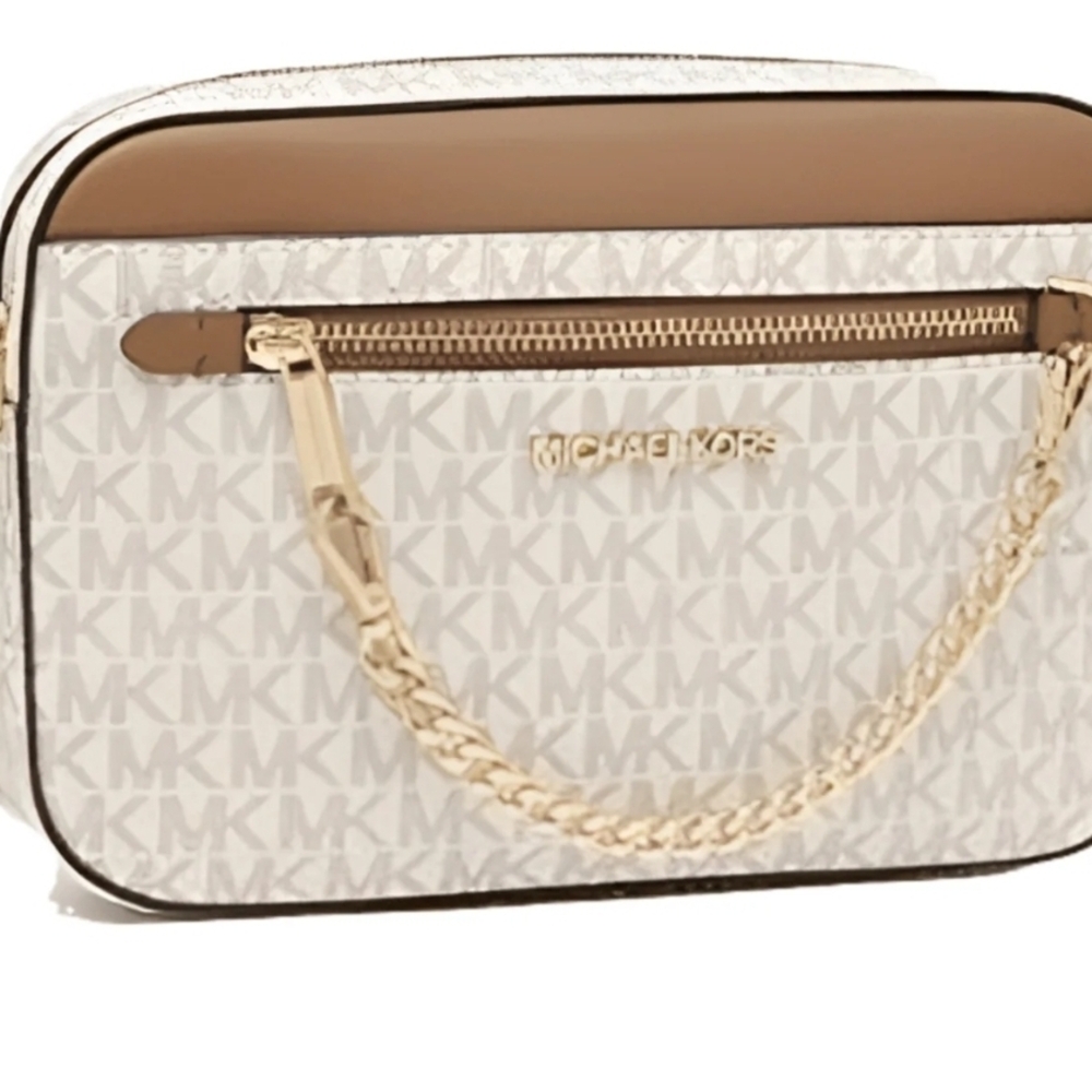 💎SOLD💎Michael Kors Jet Set Large Saffiano Leather Crossbody Bag - Picture 2 of 7